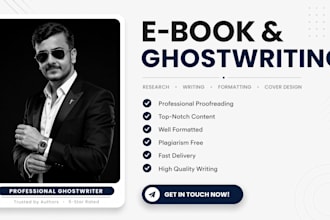 be your ebook ghost writer and ghost book writer
