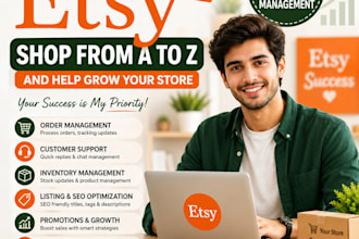 manage your etsy shop from a to z and help grow your store