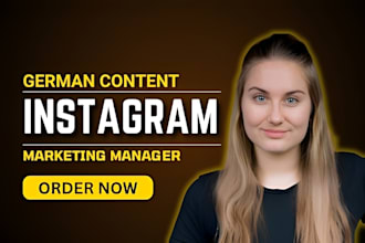 do german social media instagram manager german instagram content creation