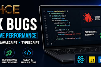 fix bugs and improve performance in react or javascript apps