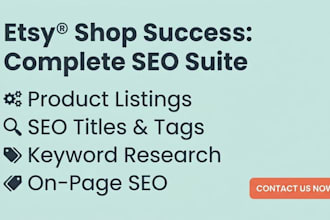 add optimized etsy product listings, etsy SEO listing