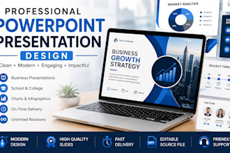 design professional power point presentation and pitch deck