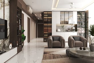 create photorealistic interior 3d rendering and design
