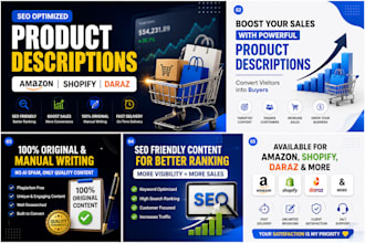 write SEO product description for amazon, shopify and daraz