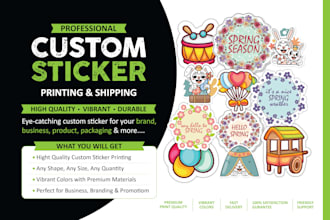 custom sticker printing and shipping