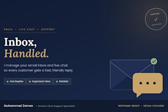 manage your email inbox live chat customer support