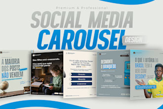 design social media posts carousel design