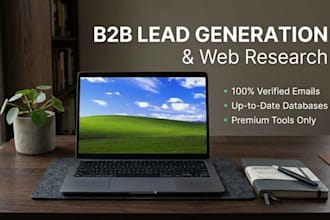 do targeted b2b lead generation and web research