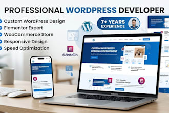 create a responsive wordpress website with woocommerce