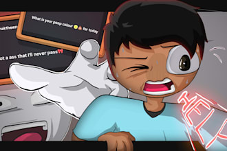 do youtube thumbnail 2d cartoon