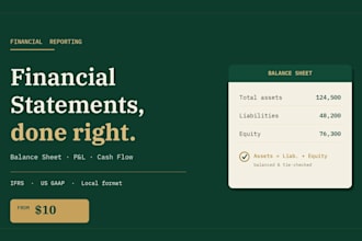 do your bookkeeping and financial statements