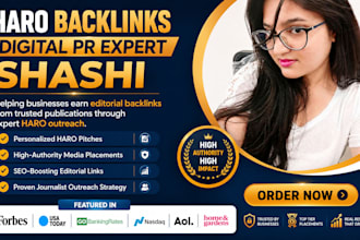 get high DR editorial backlinks with haro, featured and qwoted outreach