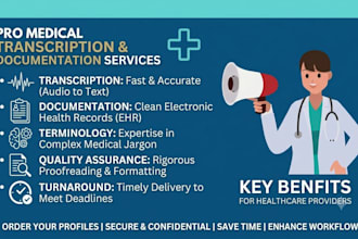 do professional medical transcription of audio and video