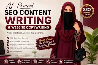 write SEO ai content and website copy