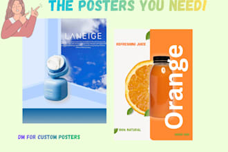 design luxury product poster for skincare juice and cosmetic