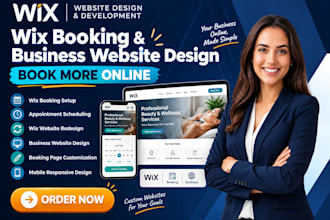 wix booking website, redesign wix appointment wix business website wix developer