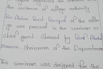 write anything with my beautiful handwritting