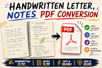 write neat handwritten notes and convert PDF to handwritten pages