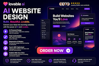 design a modern responsive website using lovable ai, bolt ai