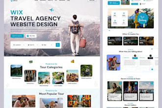 do wix travel agency website tour operator hotel booking site airbnb wix website