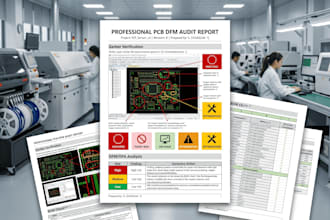 do a professional pcb dfm review and gerber analysis for manufacturing