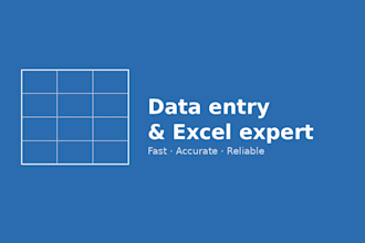 do data entry that help you to carry on the other process
