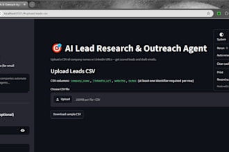 build an ai agent that researches, scores, and emails your leads for you