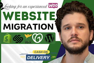 update wordpress website migrate shopify to woocommerce, and shopify migration