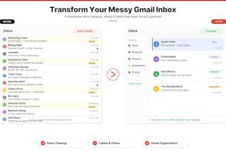 organize, clean up, and manage your gmail inbox professionally