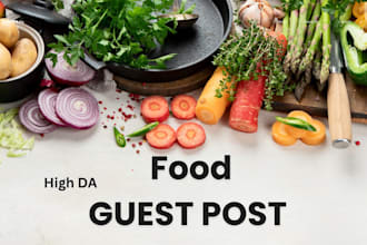publish a food guest post on high quality food blogs