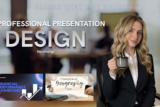 design professional presentation slides for pitch decks and courses