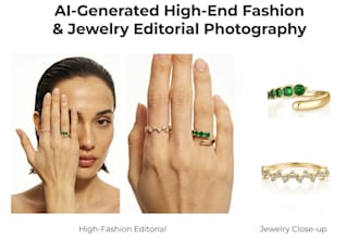 create luxury ai fashion and jewelry product photography