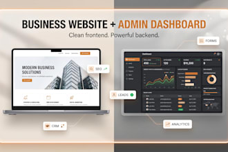 build you a business website with an admin dashboard