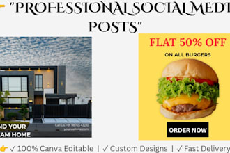 design cafe menu and salon instagram post templates in canva