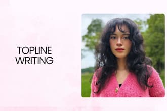 write lyrics and melody for your pop, indie, dream pop track