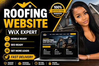 build a wix roofing website, roofing company website, contractor website design