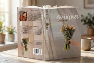design a professional book cover or kindle book cover