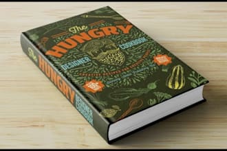 be your professional cookbook cover design