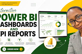 build interactive power bi dashboards and KPI reports