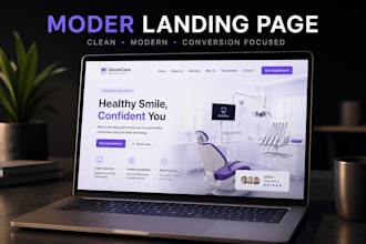 design a modern ai saas landing page