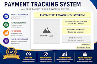 create a custom excel invoice and payment tracking system