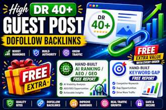 build high DR guest post backlinks for ranking your site