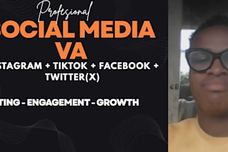 be your professional social media virtual assistant