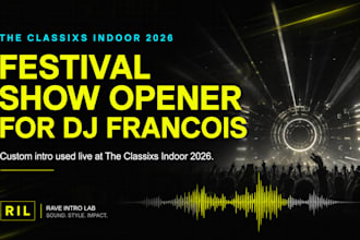 create a custom dj intro or festival show opener