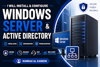 install and configure windows server and active directory