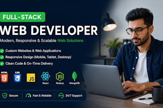 be your full stack front end back end developer