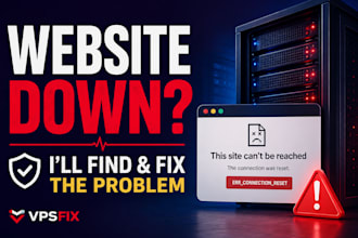 fix website down, server errors and restore your website