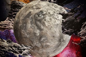 create a cover for your music album in collage style