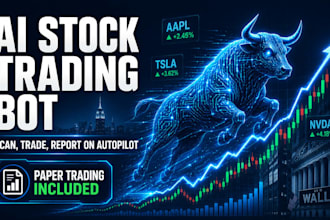 build an ai stock trading bot, an automated stock trading web platform, bullx