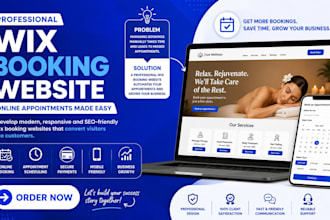 develop a professional wix booking website with online appointments and payments